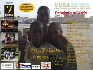 cartel VURA CONCIERTO SOLIDARIO castellano